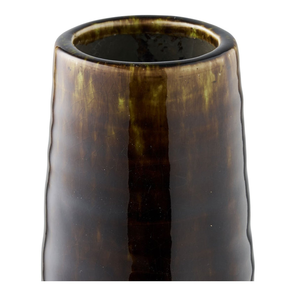 Vase en céramique marron – Ø12,5x48 cm