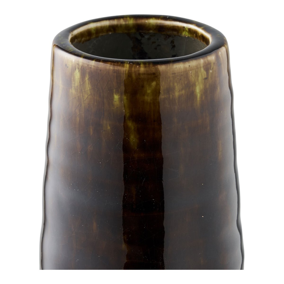 Vase en céramique marron – Ø12,5x48 cm