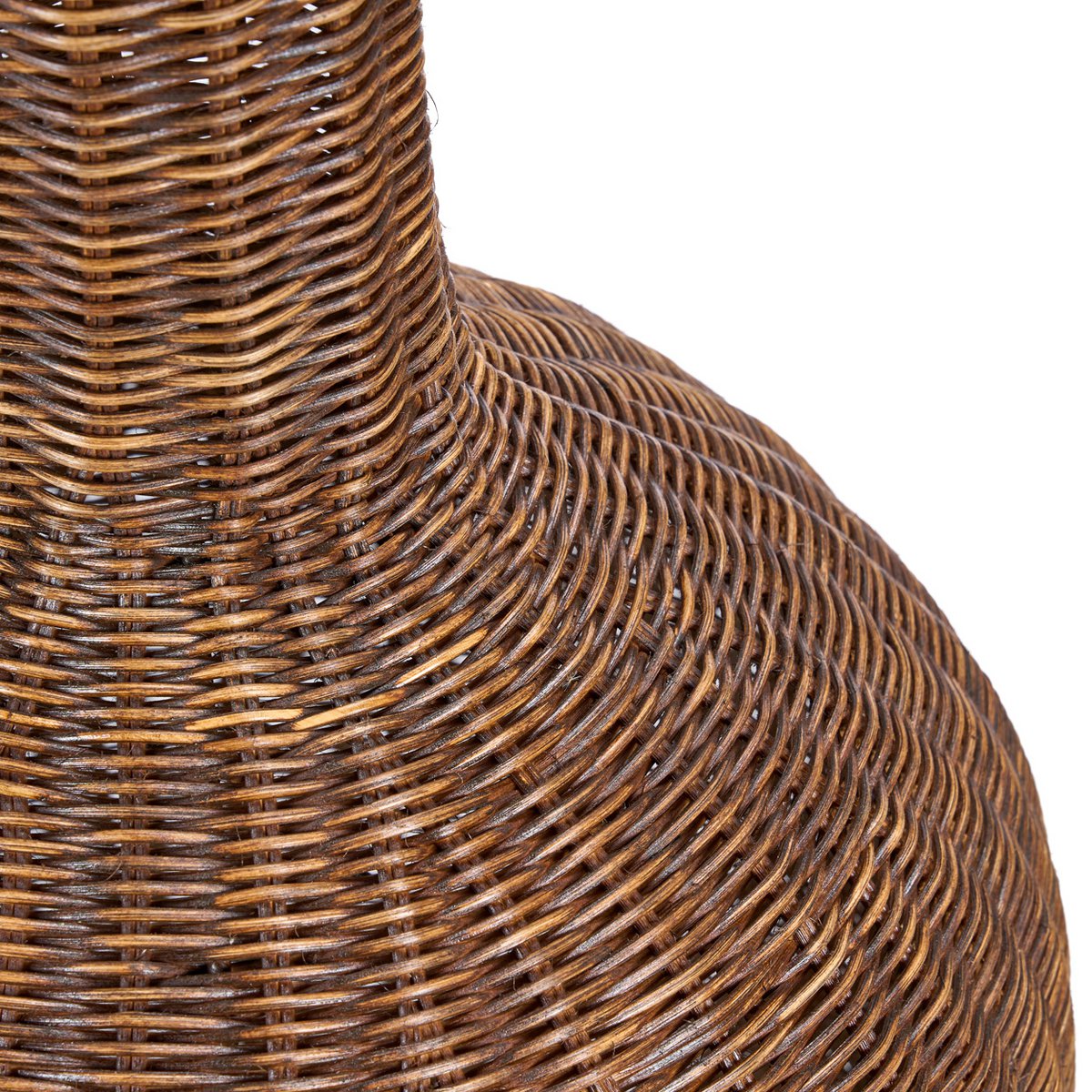 Abat-jour suspension Amphore XXL en rotin marron – 156 cm