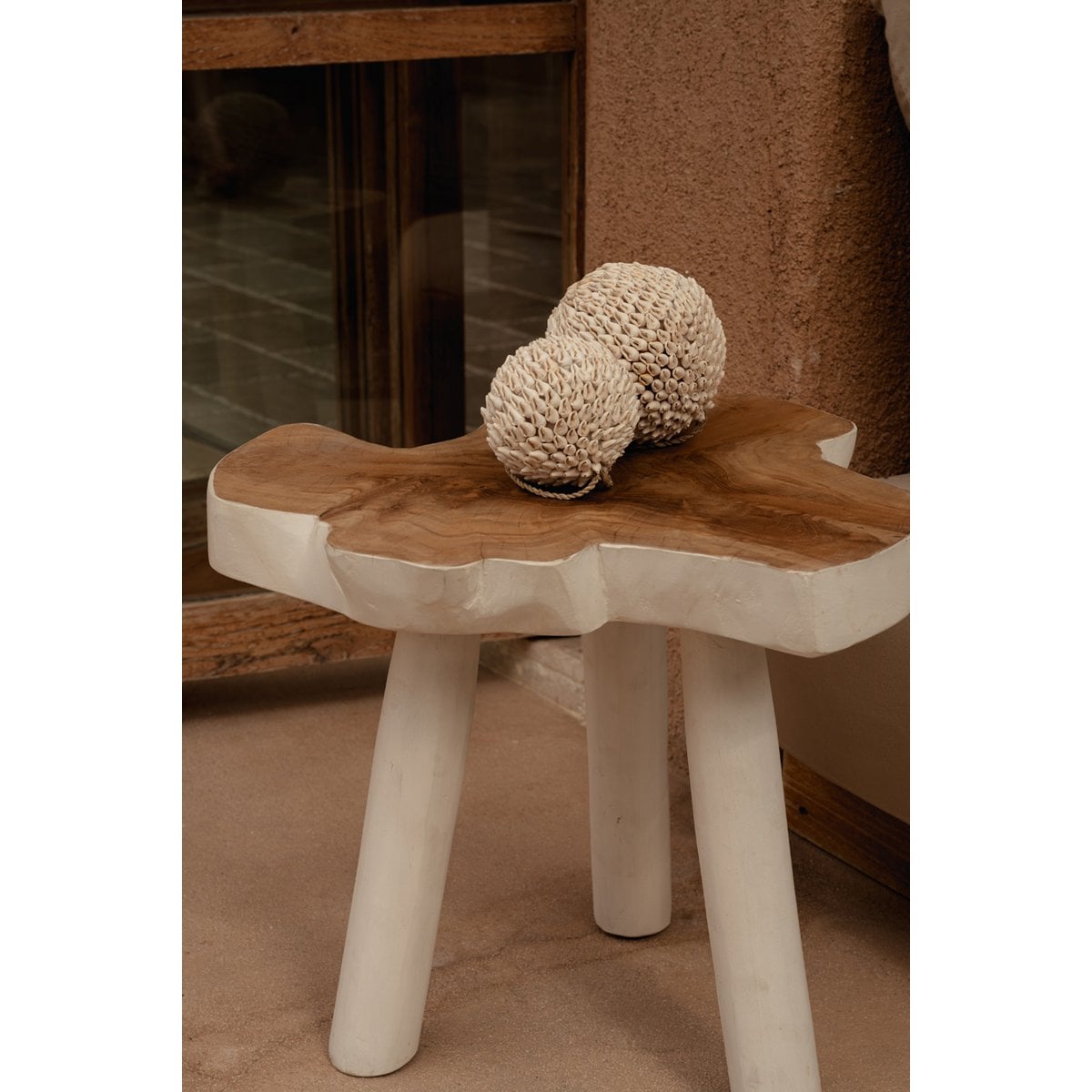 La table d'appoint organique - Blanc naturel