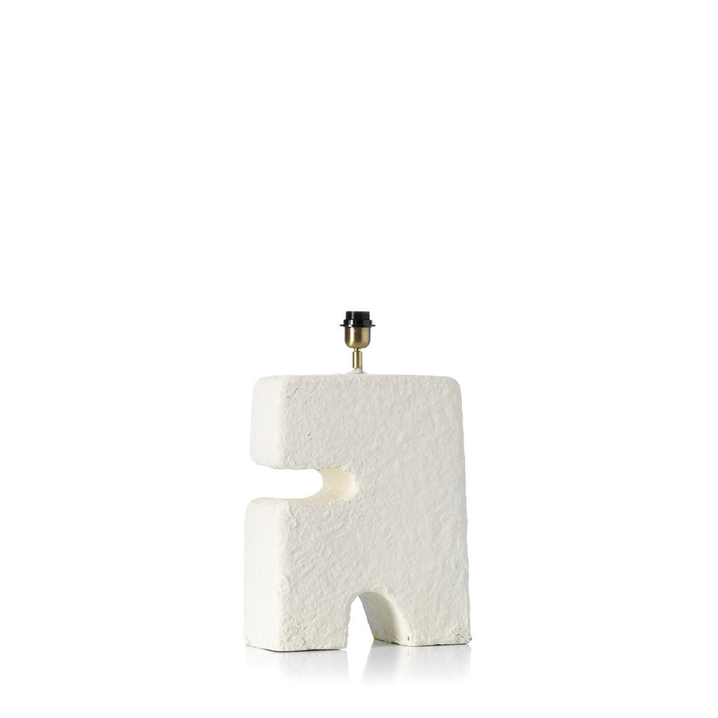 Lampe de table L’Objet blanche L en papier mâché – 55 cm