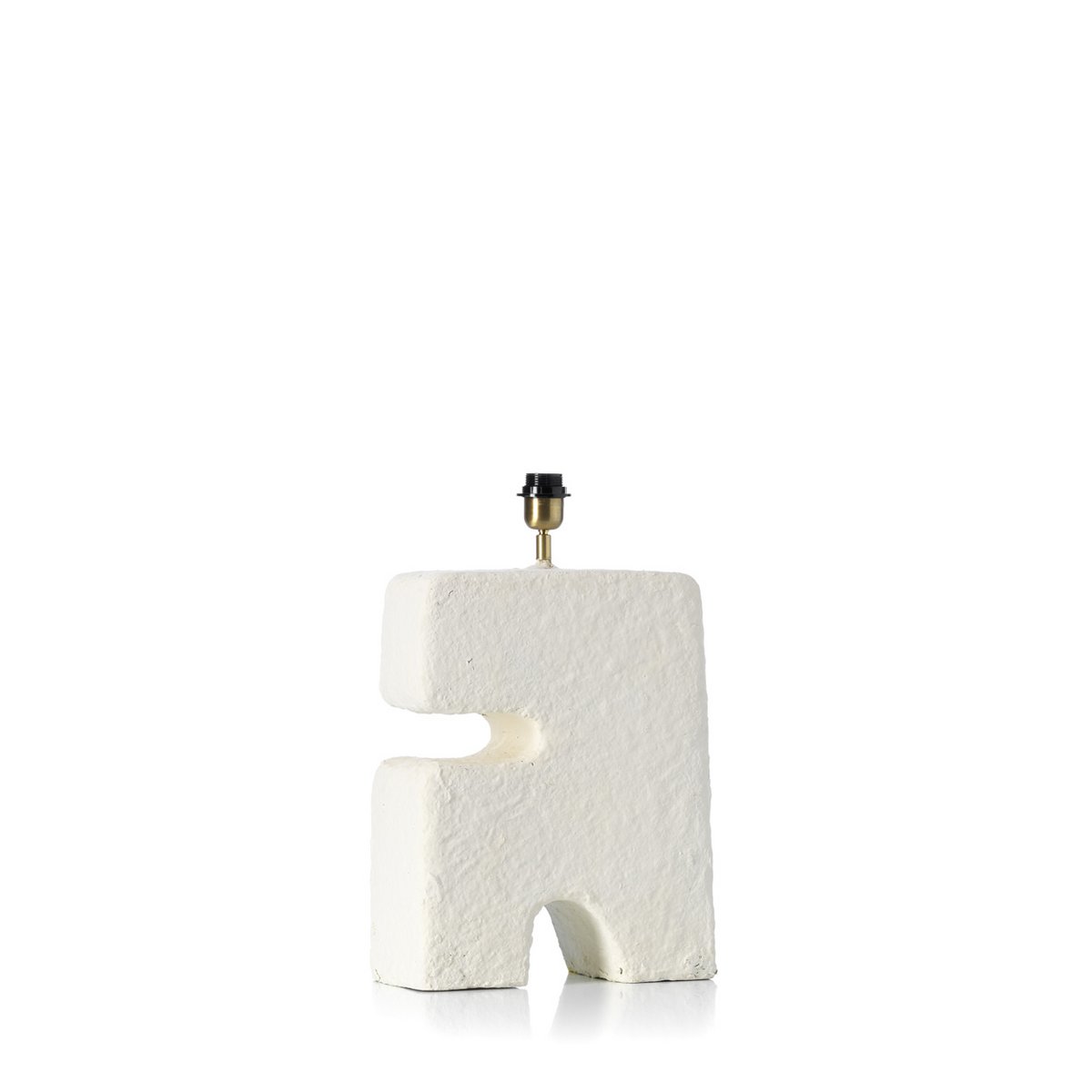 Lampe de table L’Objet blanche L en papier mâché – 55 cm