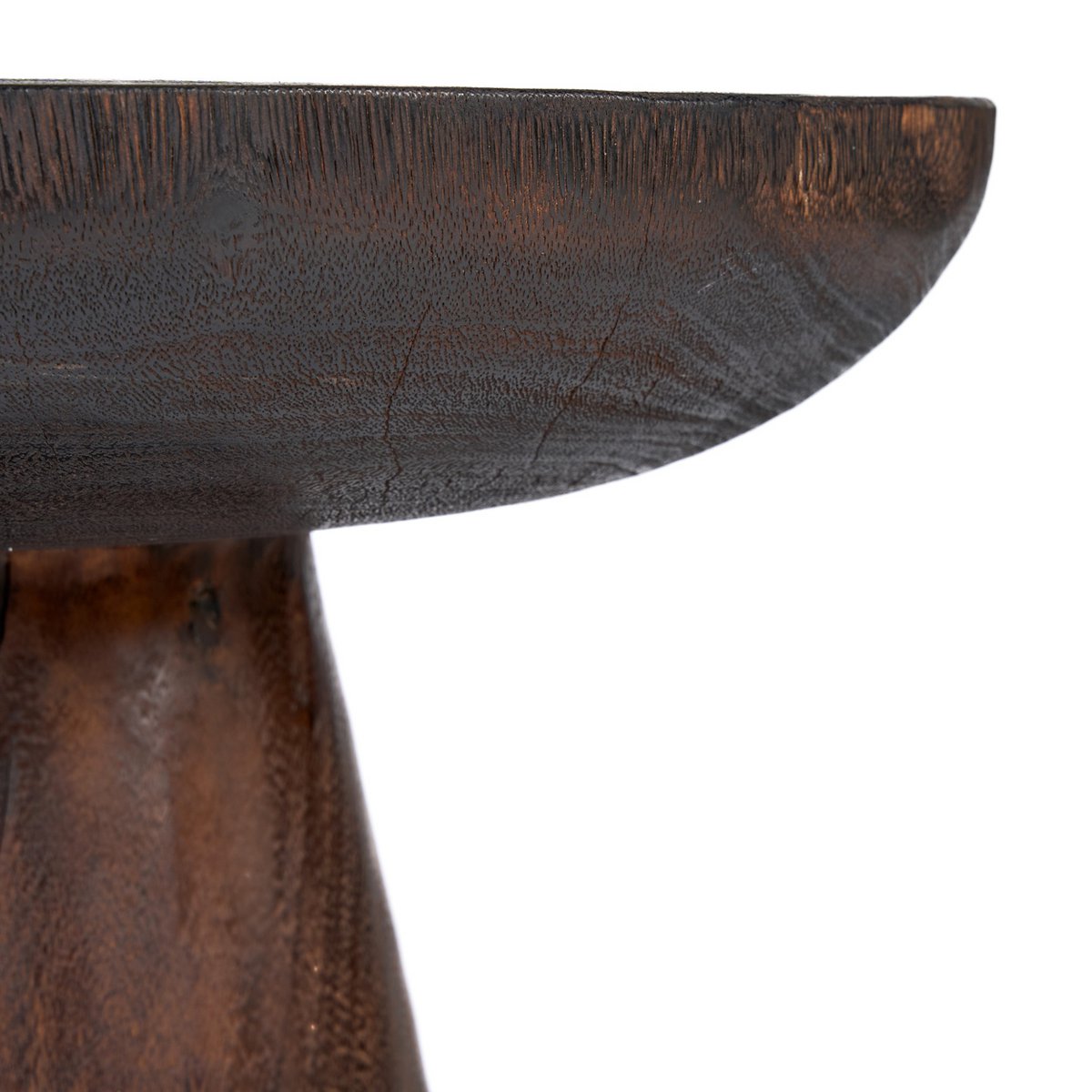 Table d’appoint cône Cone Alone – Noyer foncé | Bazar Bizar