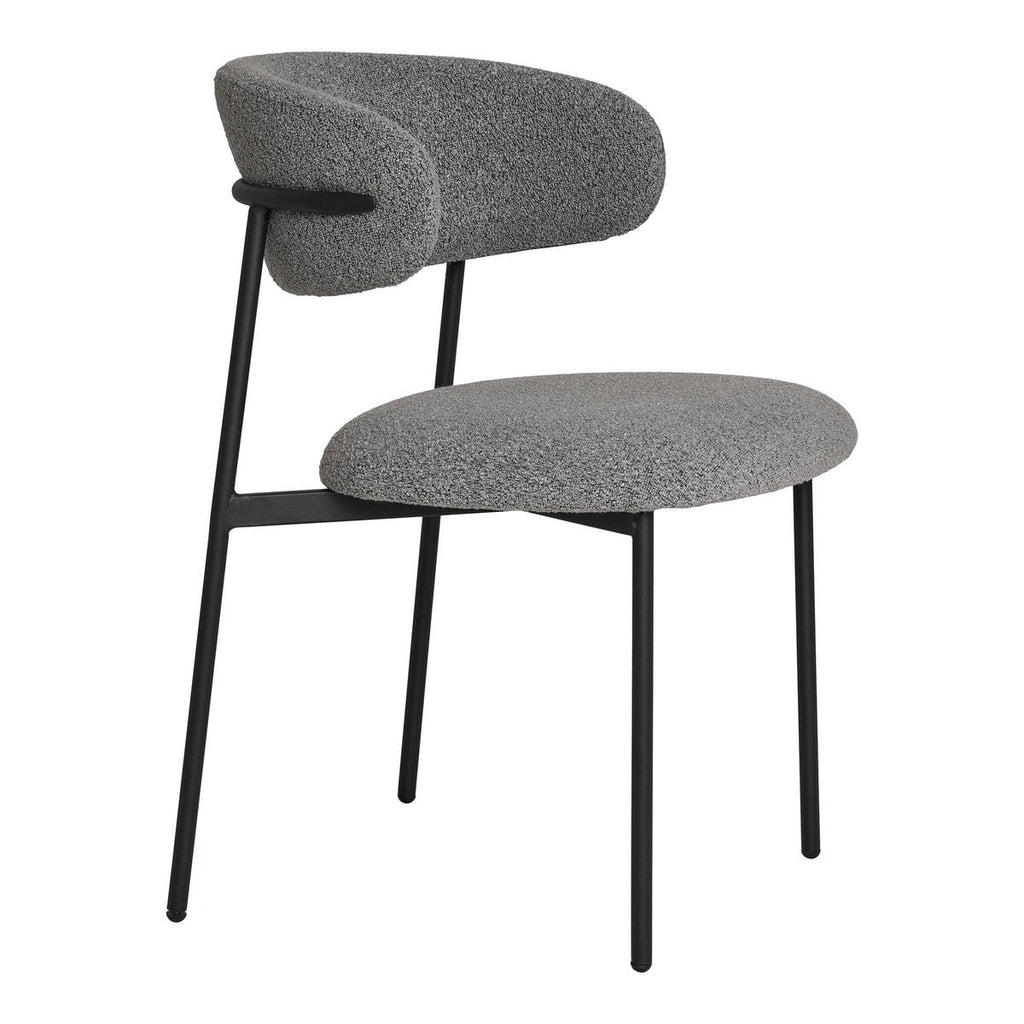 Chaise de Salle à Manger Mira - Gris Clair, 59x55x79,5 cm - Lot de 2