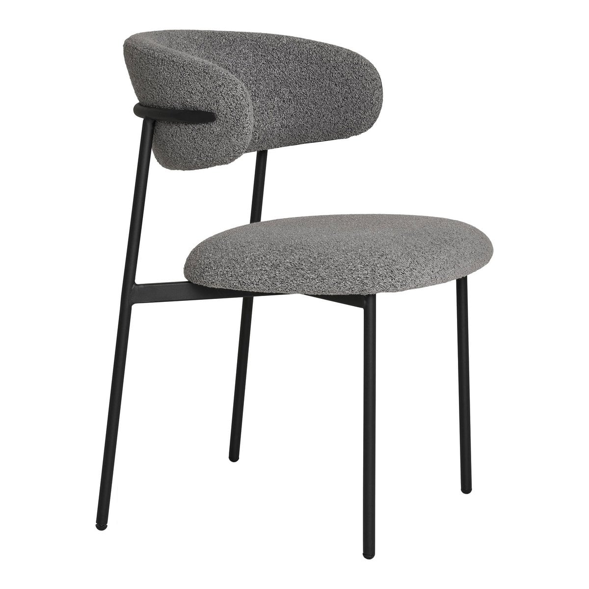 Chaise de Salle à Manger Mira - Gris Clair, 59x55x79,5 cm - Lot de 2