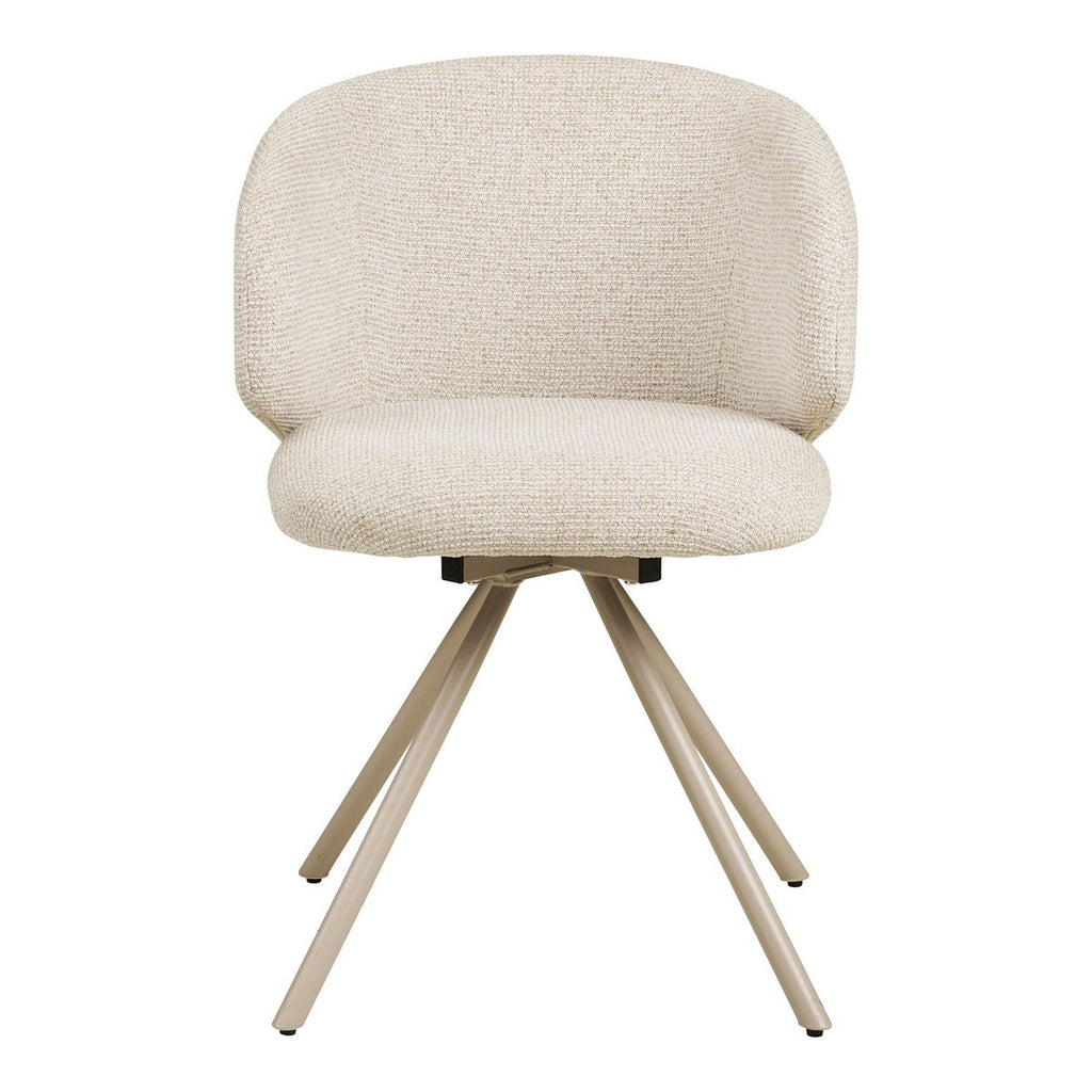 Chaise de salle à manger Fulham pivotante – Sable (lot de 2)