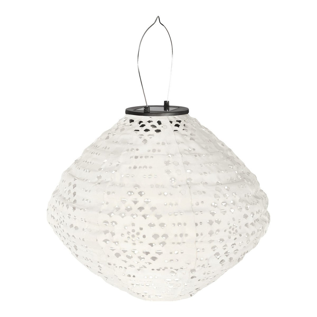 Lanterne solaire LED Harwood – Blanche
