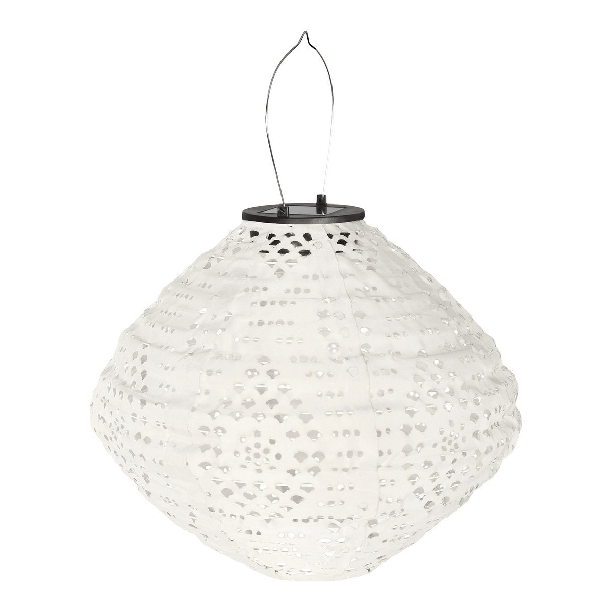Lanterne solaire LED Harwood – Blanche