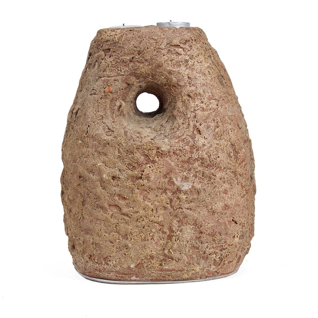 Bougeoir en terre cuite Terra Totem – Marron | Bazar Bizar