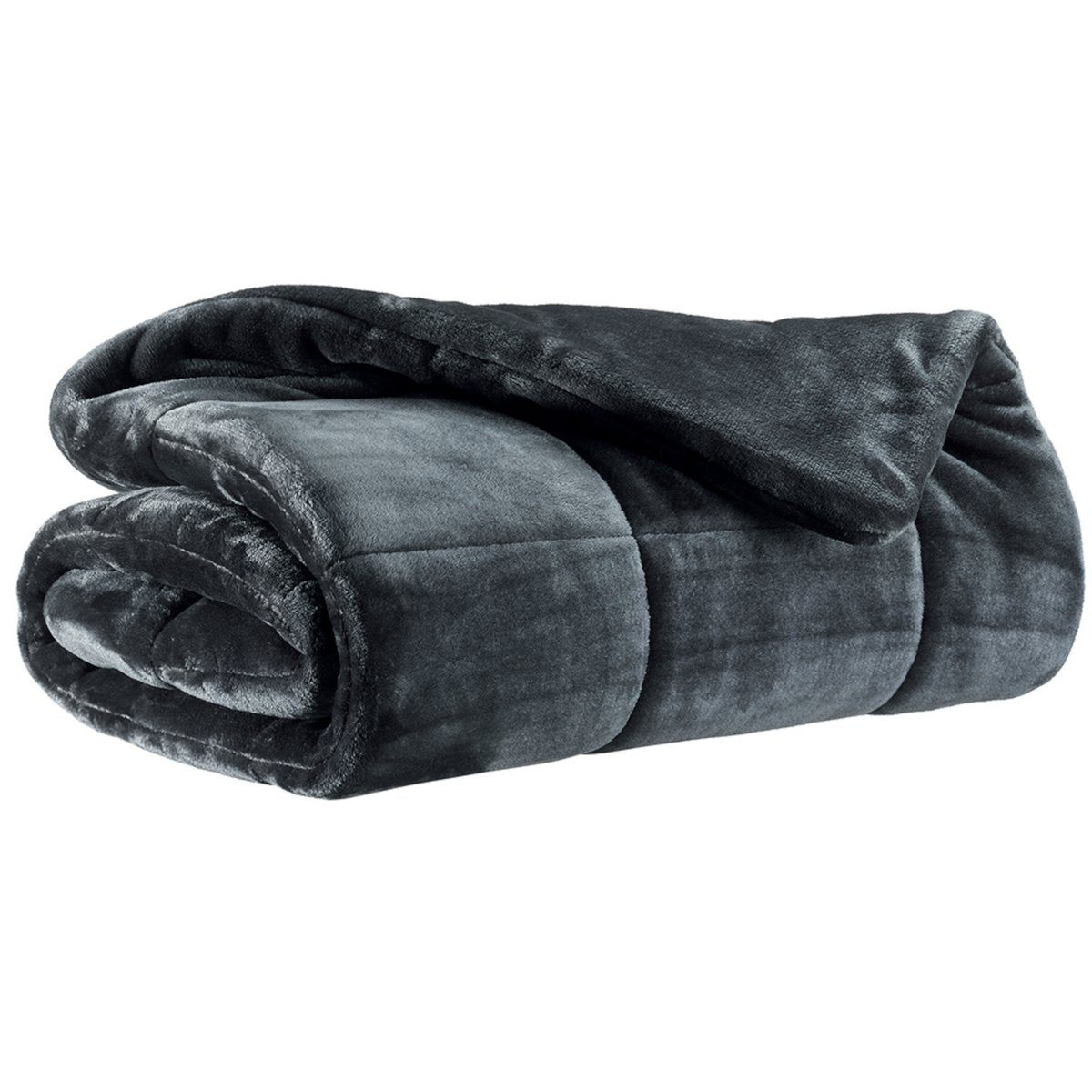 Plaid Betender Cendre en microfibre 130 × 180 cm