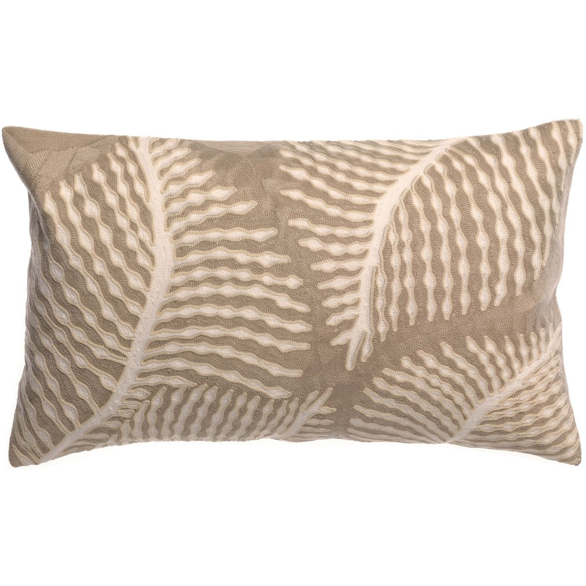 Coussin brodé Flora Galet 30 x 50