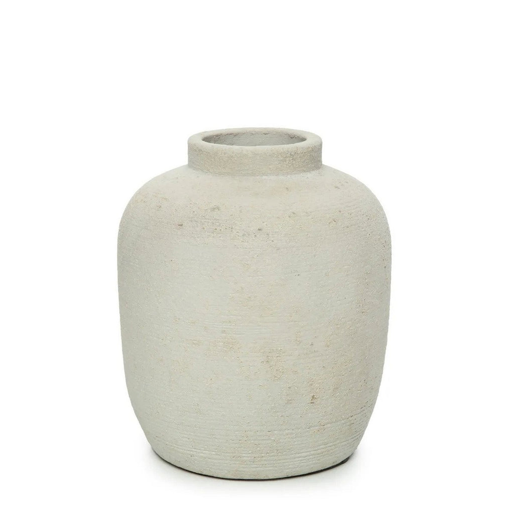 Vase en terre cuite Peaky – Blanc – L