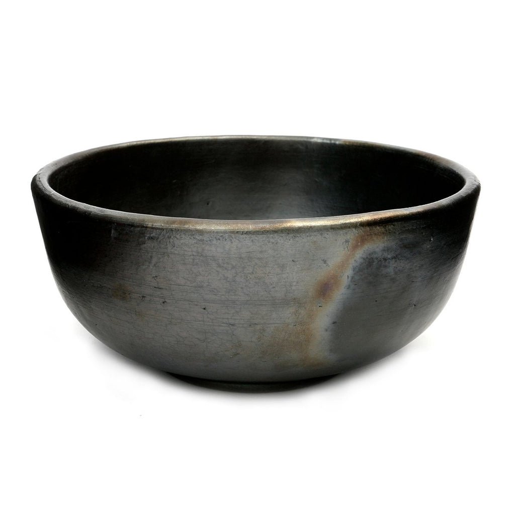 Bol en terre cuite brûlée – Noir – L | Bazar Bizar