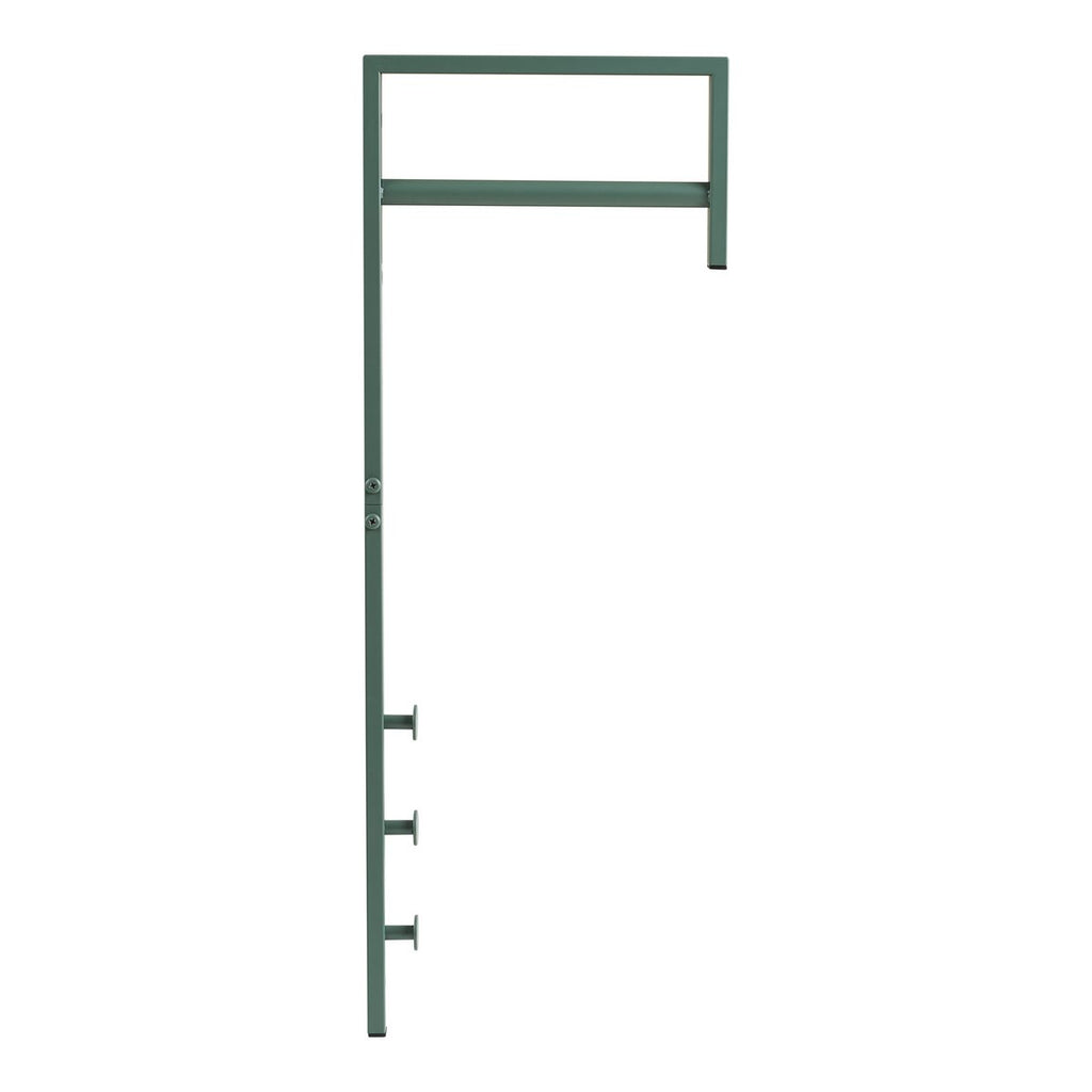 Portant à vêtements Trento en métal vert 3 × 30 × 82 cm