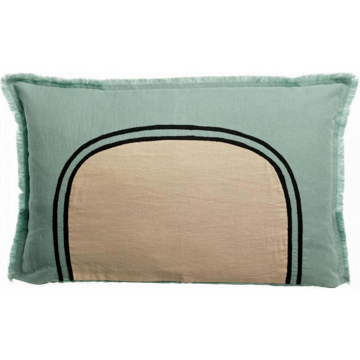 Laly - Opaline - Coussin bicolore 40 x 65 cm