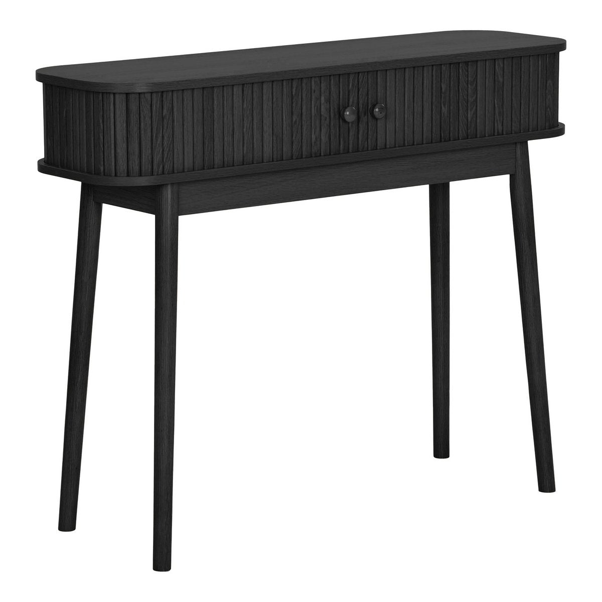 Console Nikko noire – 2 portes – 100 × 30 × 80 cm