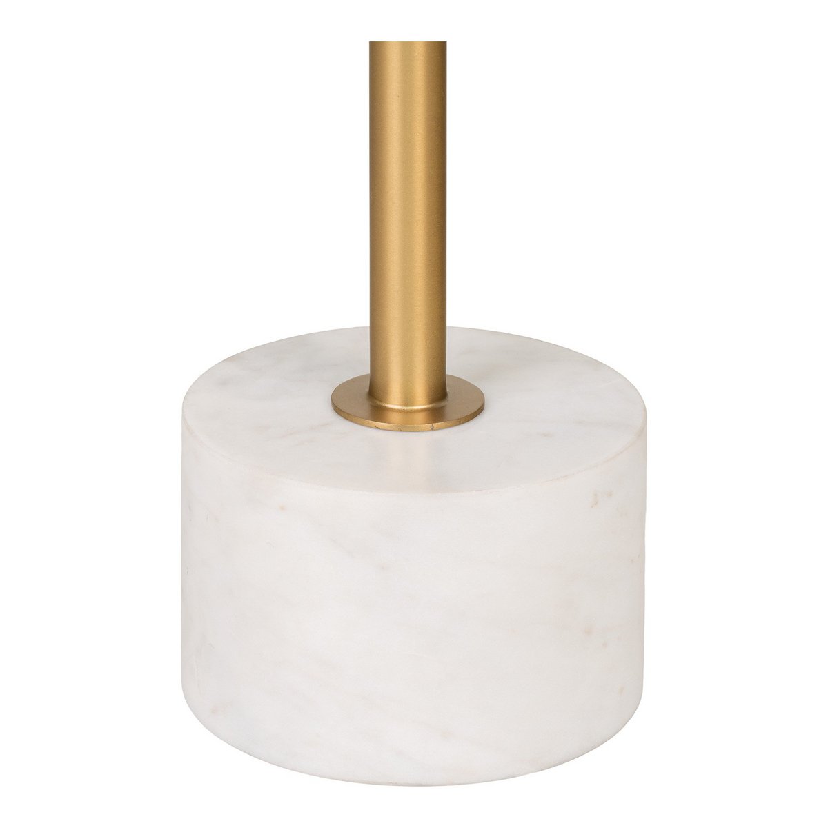 Table d’appoint Lecco – Laiton & Marbre, Ø41x58 cm