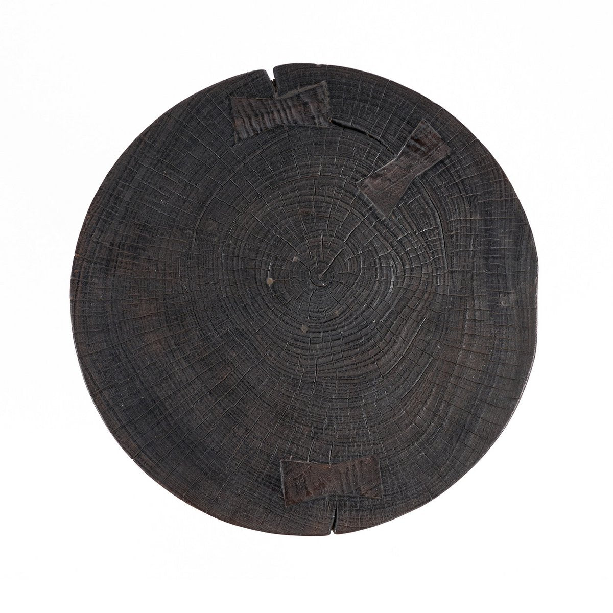 Table d’appoint tambour Drumline – Noyer foncé | Bazar Bizar