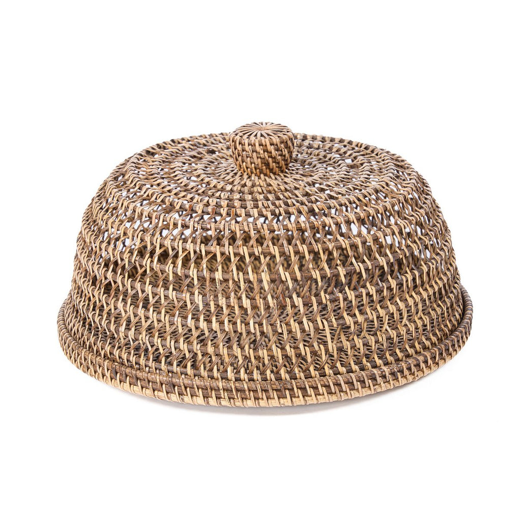 Cloche alimentaire en rotin tressé – Brun Naturel – M | Bazar Bizar