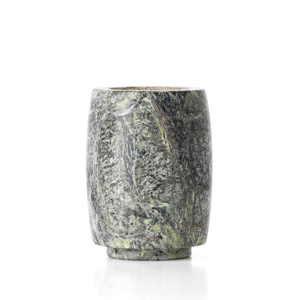 Bougeoir en Marbre Bidasar - Vert - Haut