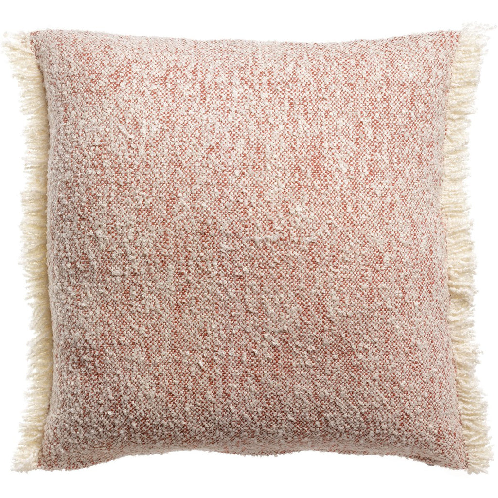 Coussin chiné Jane Sienne bouclette 45 × 45 cm