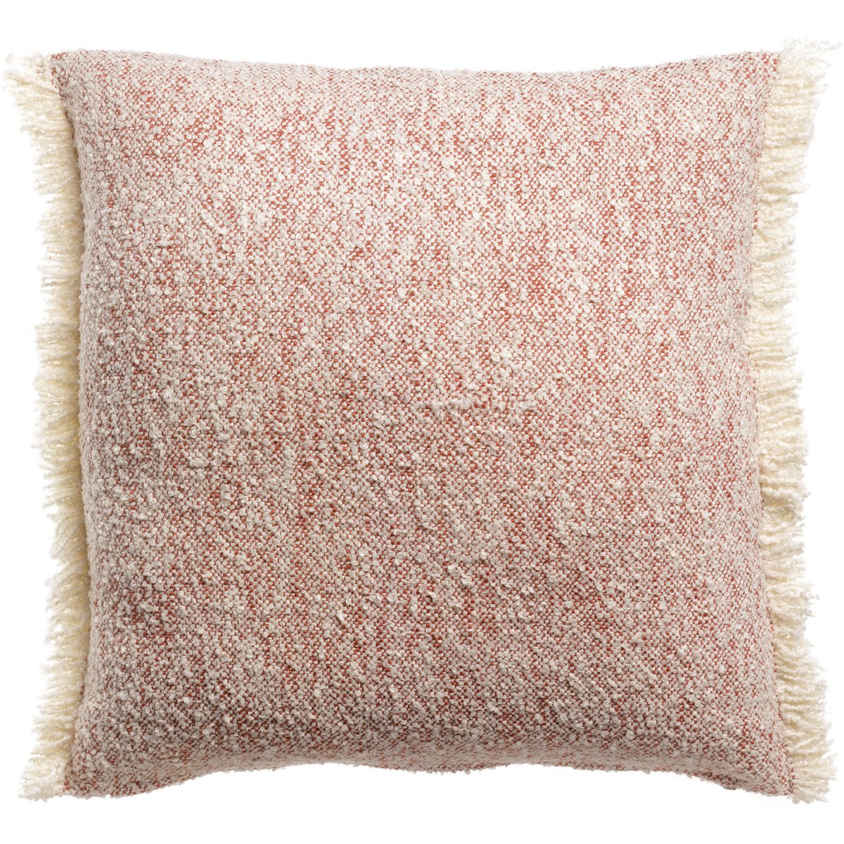 Coussin chiné Jane Sienne bouclette 45 × 45 cm