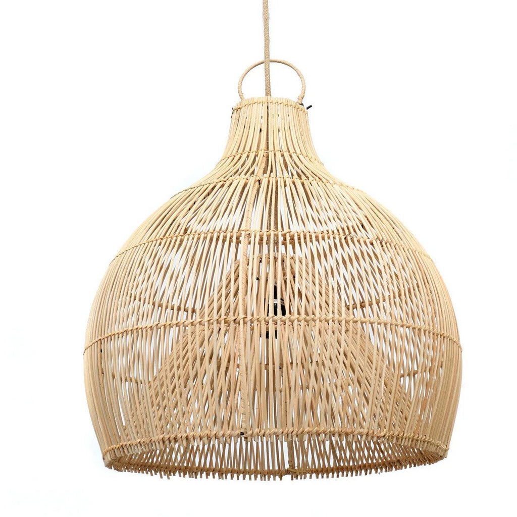 Suspension en rotin Lobster Trap – Naturel Finition Noire – L | Bazar Bizar