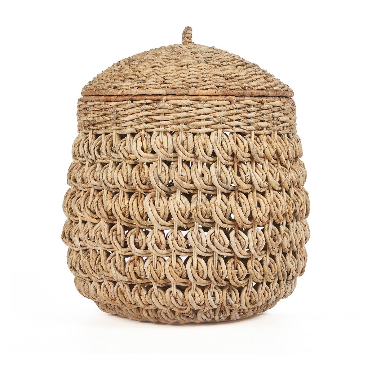 Grand panier en feuille de bananier Tarajih – Naturel – L | Bazar Bizar