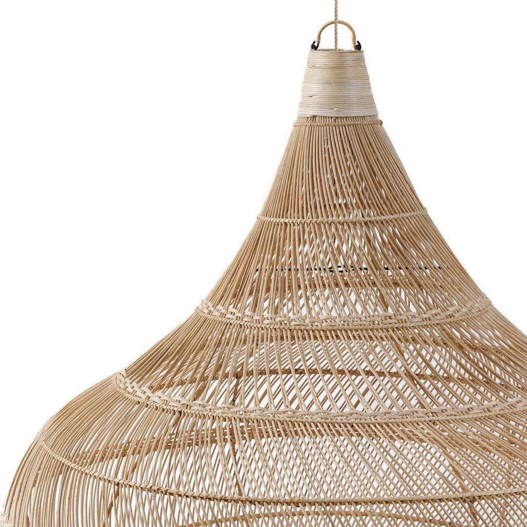 Suspension en rotin Le Pendentif Goutte – Naturel – XL | Bazar Bizar