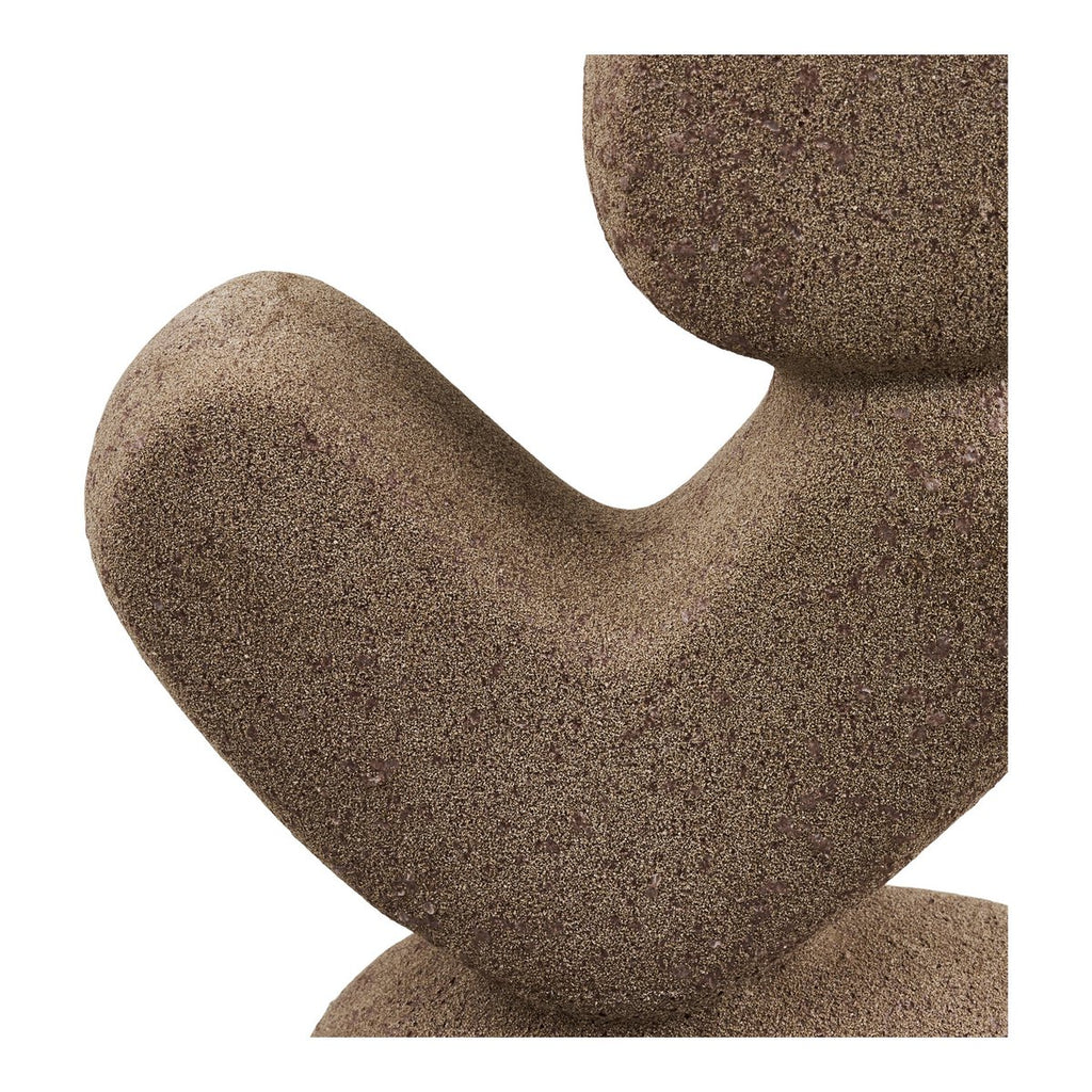 Objet décoratif en céramique marron 16 × 8 × 36 cm