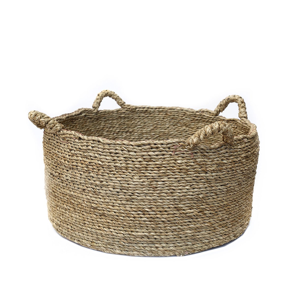 Panier de rangement en jonc de mer Quatre Mains – Naturel – L | Bazar Bizar