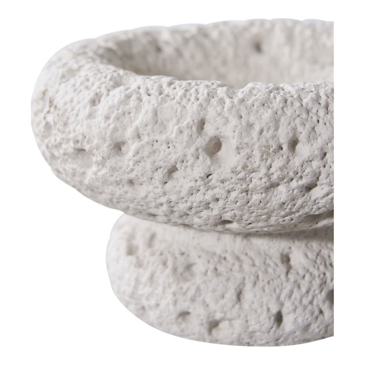 Bougeoirs en ciment – Gris (lot de 2)