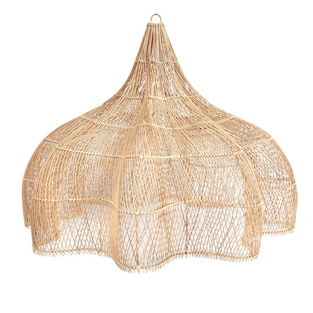 Abat-jour suspendu XXL en rotin naturel 138 cm