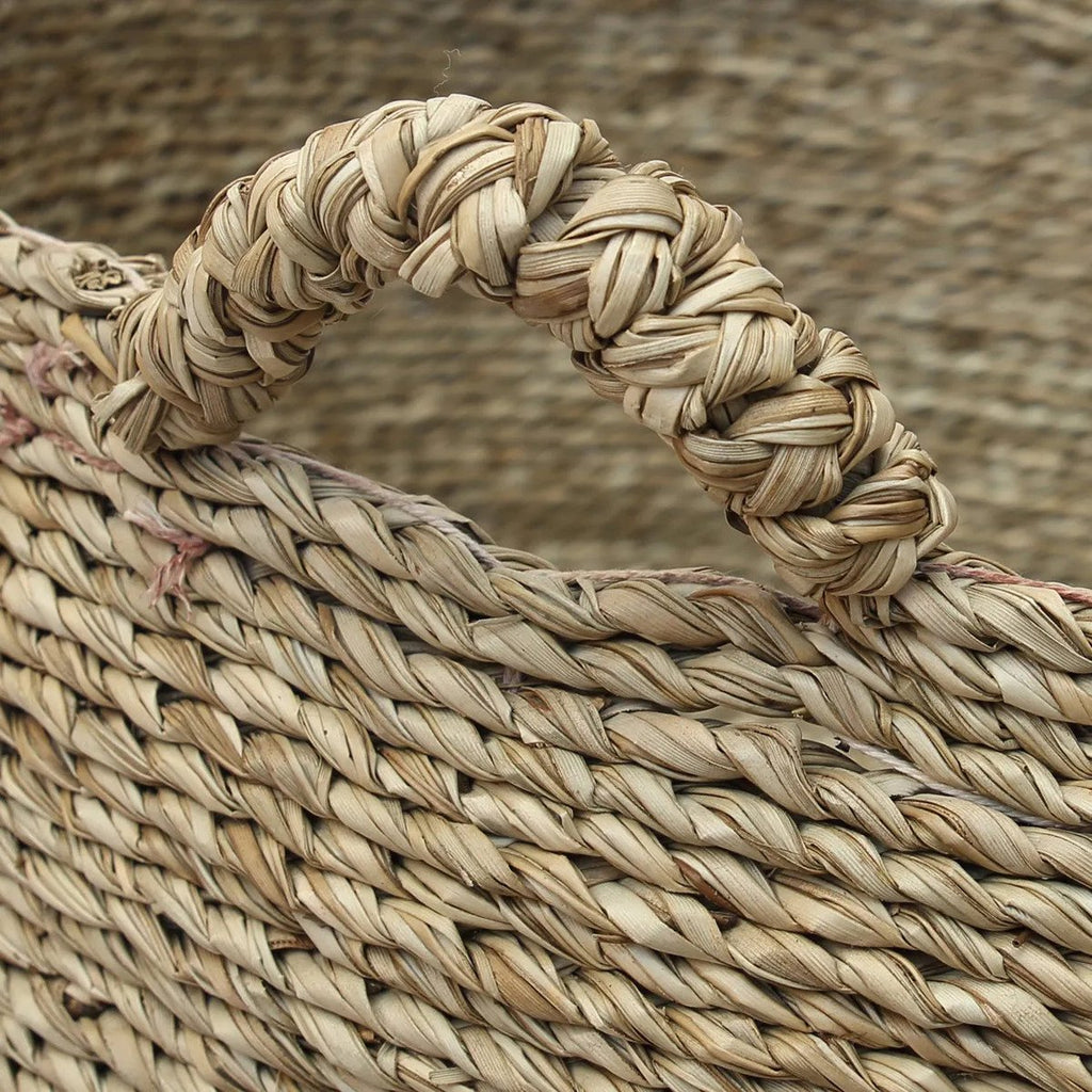 Panier de rangement en jonc de mer Quatre Mains – Naturel – S | Bazar Bizar