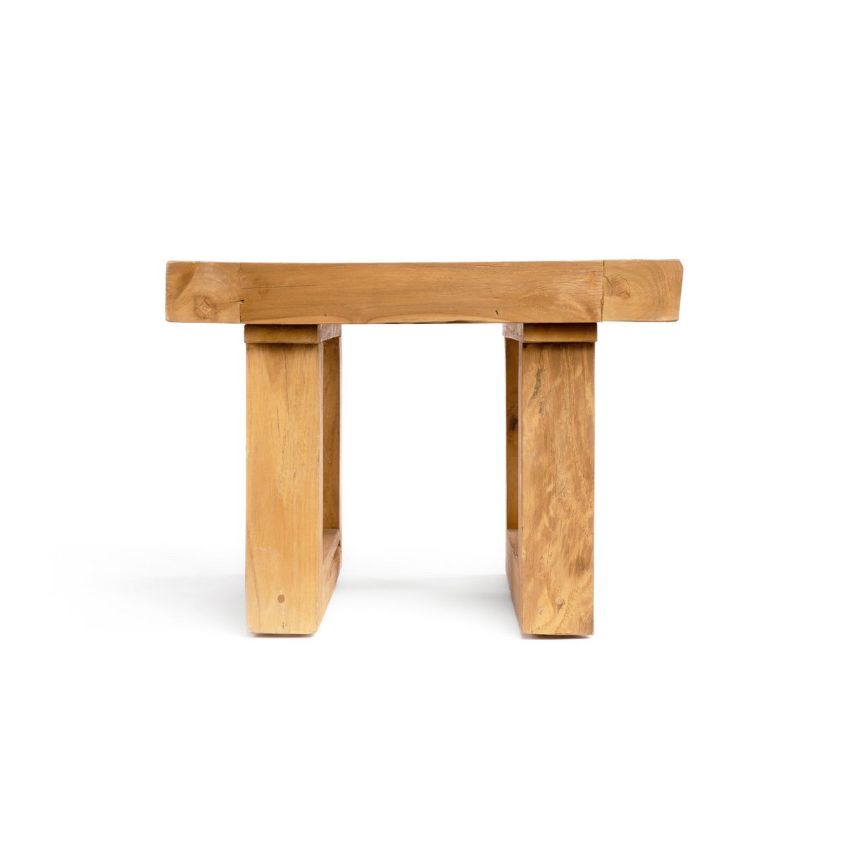 Table d’appoint en teck récupéré – Naturel | Bazar Bizar