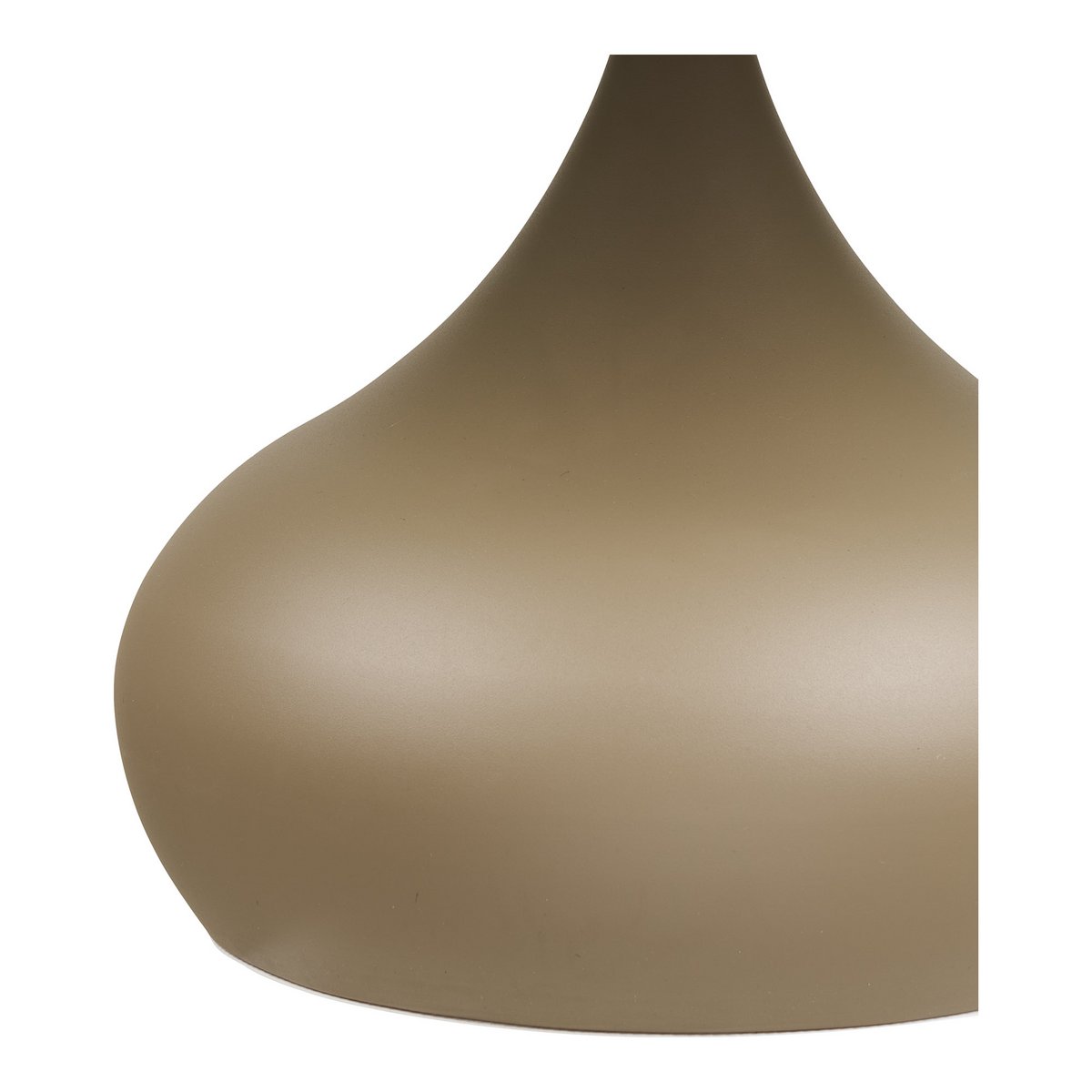 Table basse Pienza kaki en métal et verre trempé – Ø 70 × 42 cm