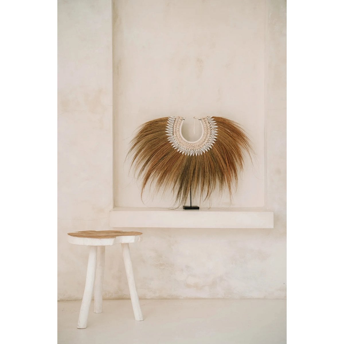 La table d'appoint organique - Blanc naturel