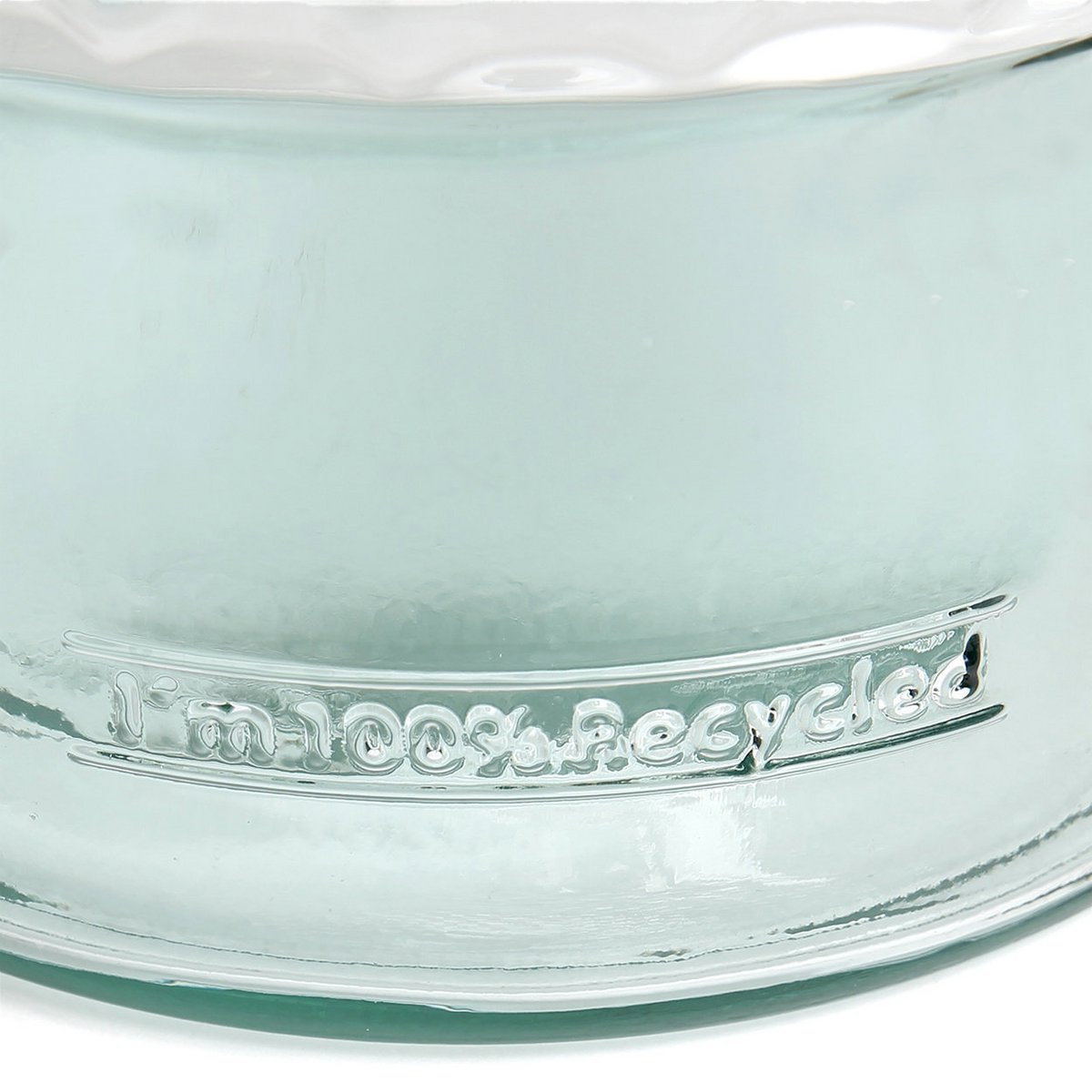 Bouteille Zuanshí en verre bleu 28 cm