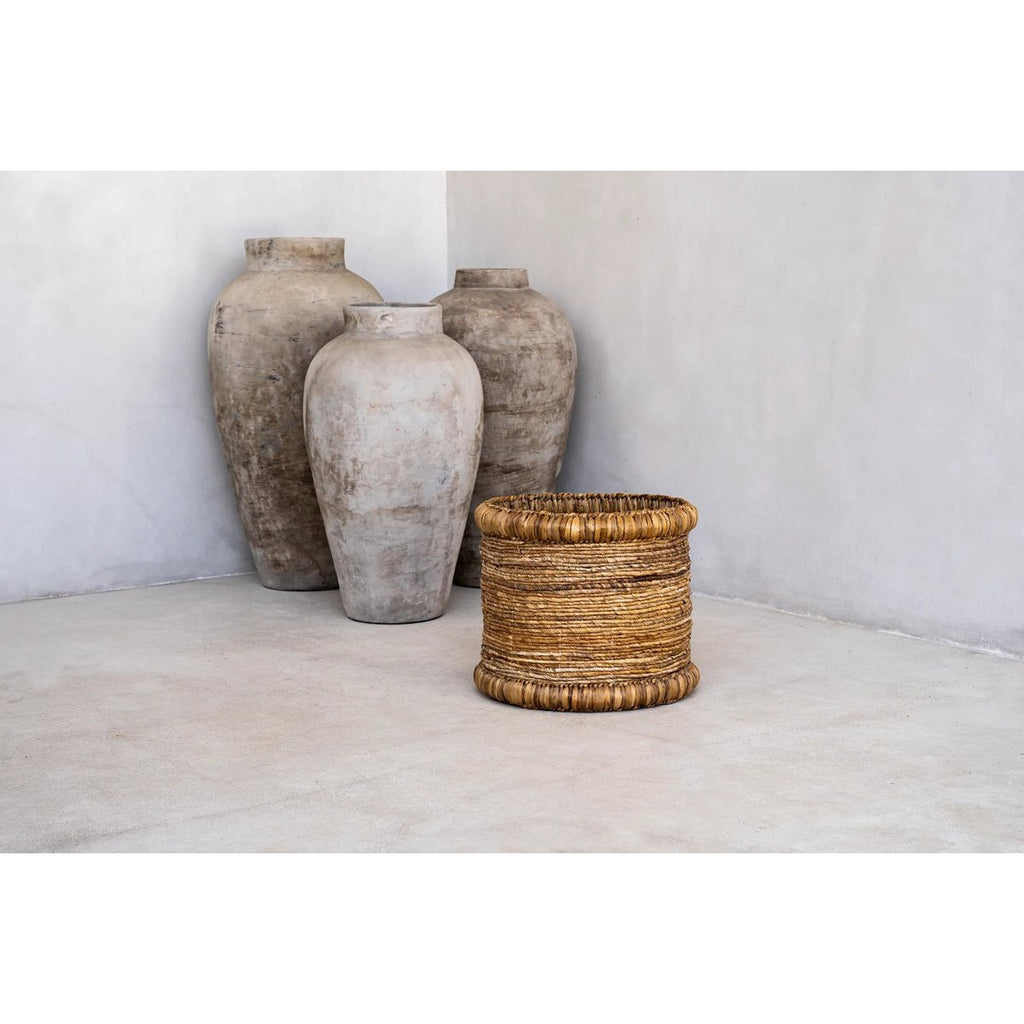 Panier en jacinthe d’eau et feuille de bananier Chuka | Bazar Bizar
