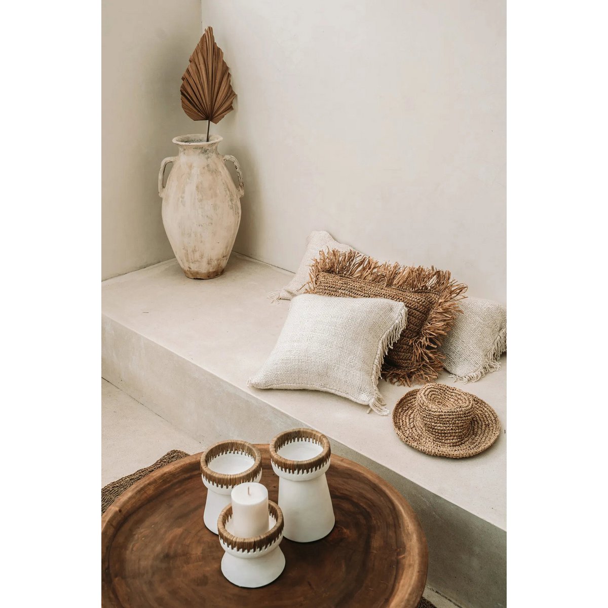 Housse de coussin en coton Oh My Gee – Crème – 40×40cm | Bazar Bizar