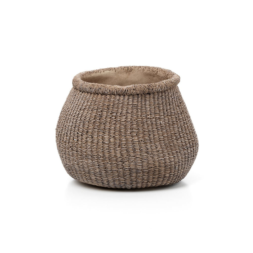 Jardinière Faux-Puff - Marron - L