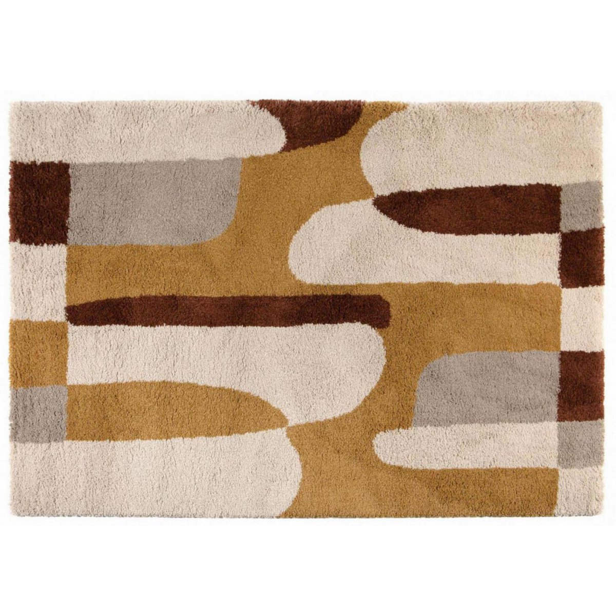 Tapis Tahina 2 Multico en polypropylène aspect laine 160 × 230 cm