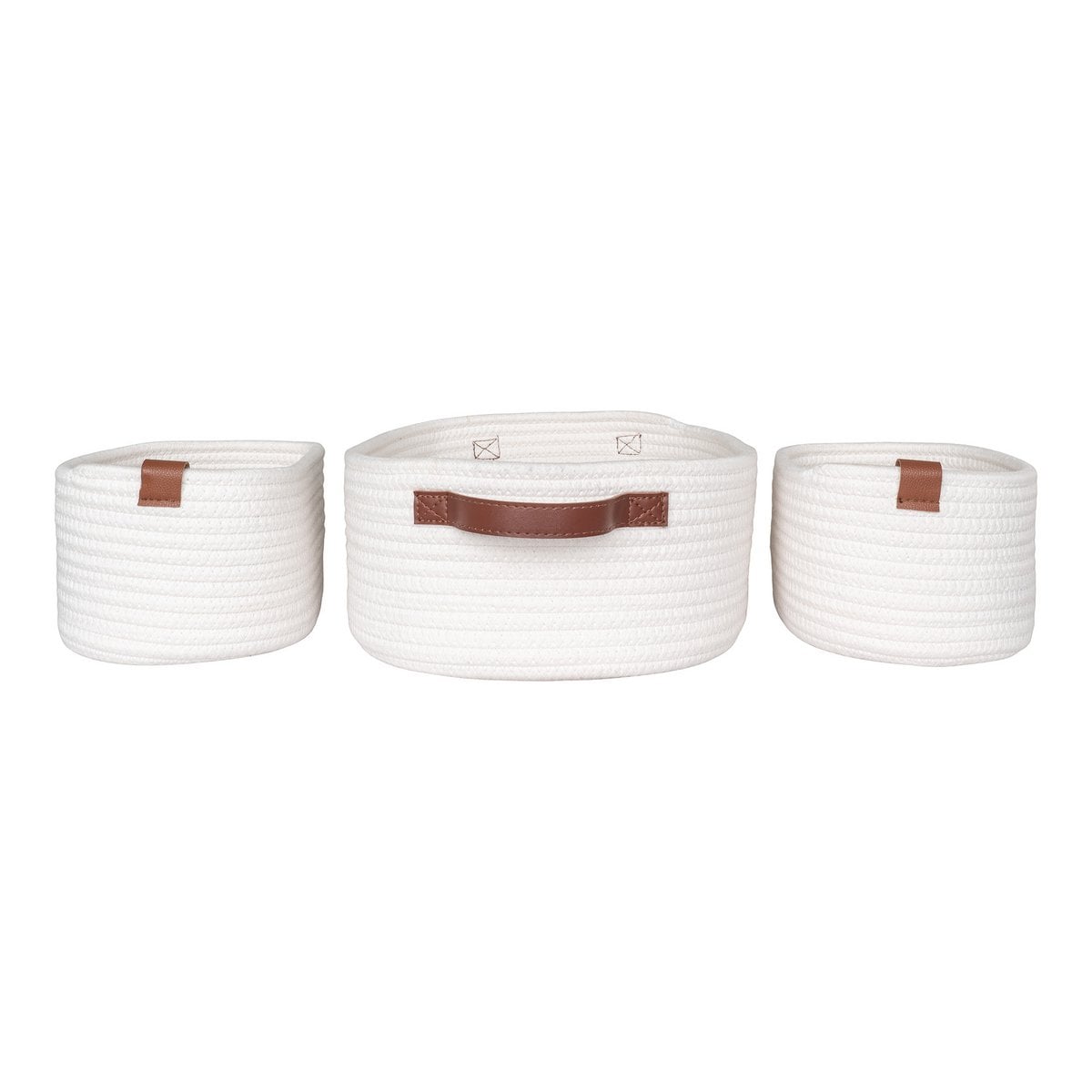 Paniers Jarana - Blanc, lot de 3