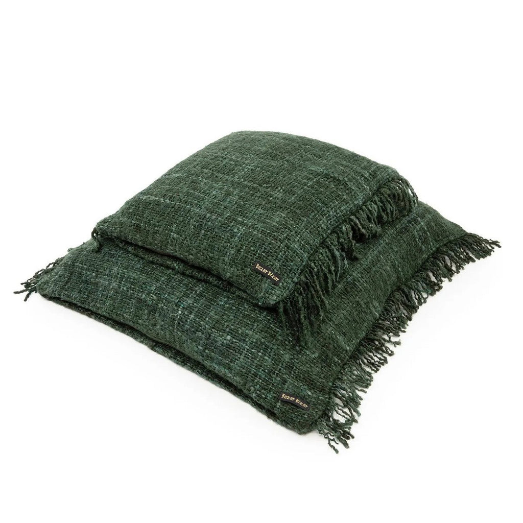 Housse de coussin Oh My Gee vert forêt 60 × 60 cm