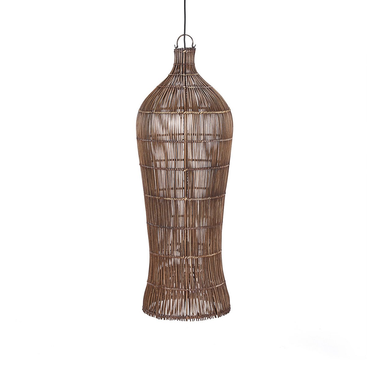 Suspension en bambou Oasis Tower – Noyer Foncé – XL | Bazar Bizar