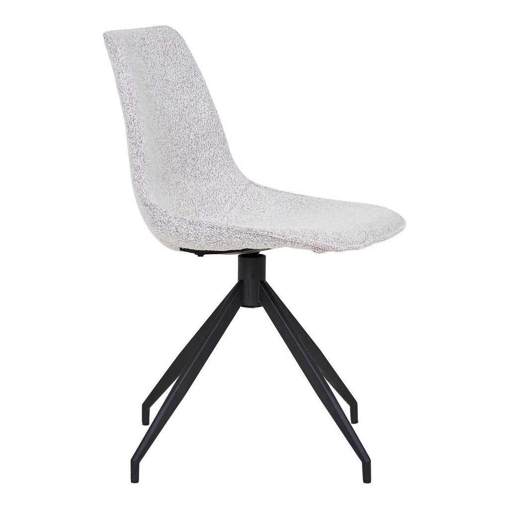 Chaise de salle à manger Monaco – Bouclé sable (lot de 2)