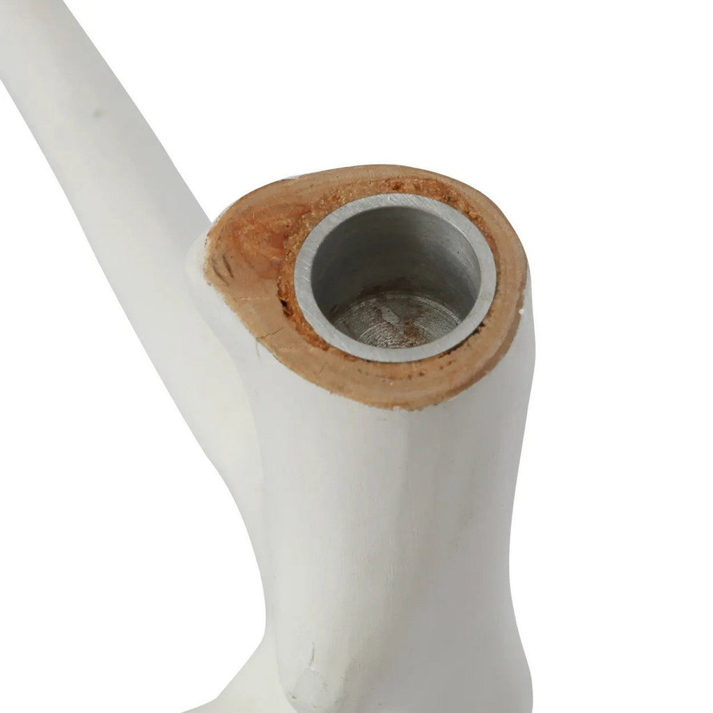 Bougeoir The Triple Twig - Blanc