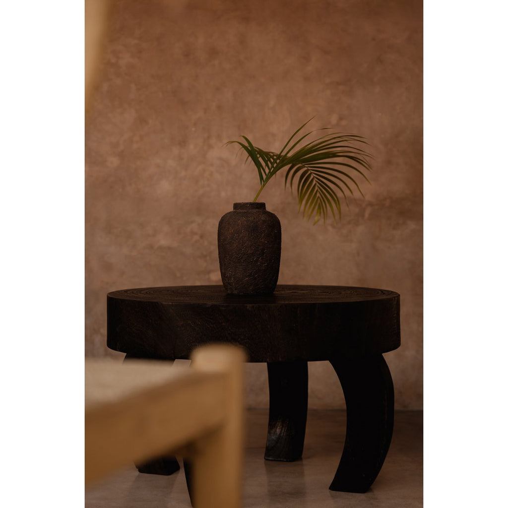 Table basse en bois de manguier Octo Chic – Noyer foncé | Bazar Bizar