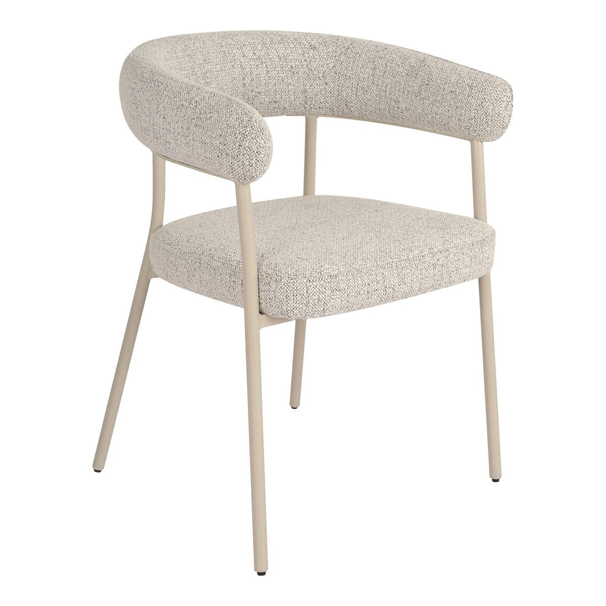 Chaise de salle à manger Trivio – Sable bouclé (lot de 2)