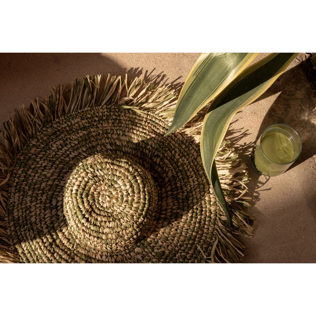 Chapeau d’été en raphia The Party Hat – Vert Jungle | Bazar Bizar